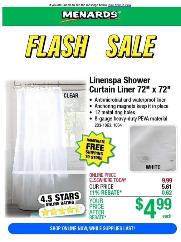 7-Setting Ultra Luxury Showerhead ONLY $7.99 After Rebate*!