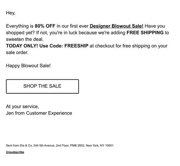 80% OFF Designer Sale | Free Shipping