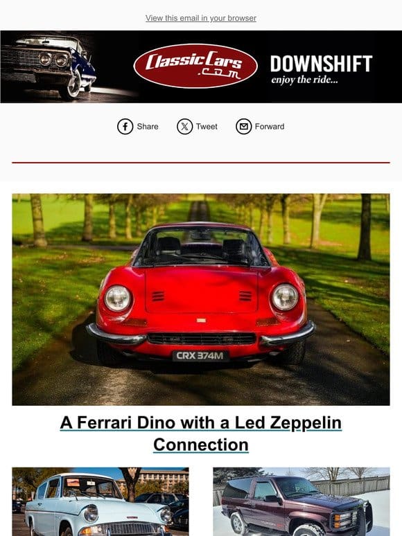 A Ferrari Dino with a Led Zeppelin Connection