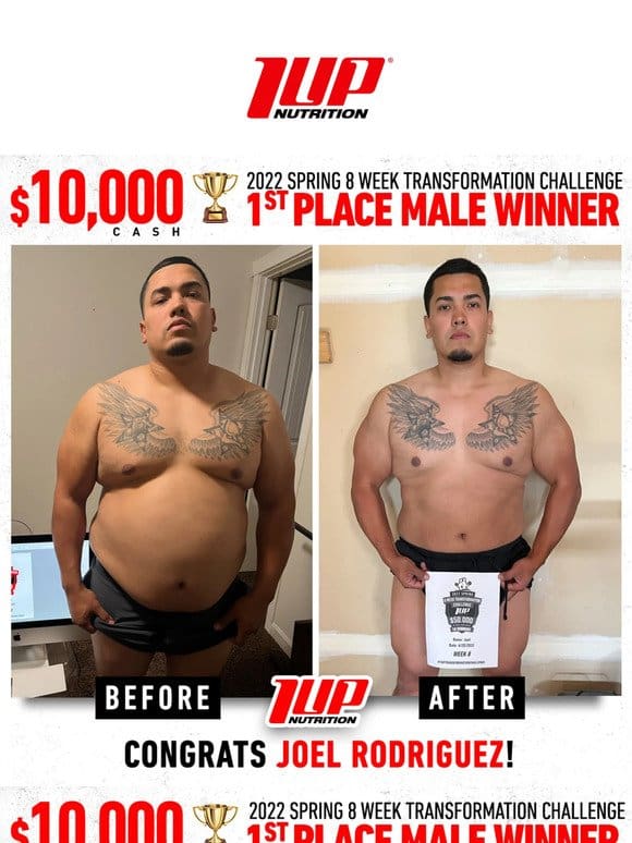 A Must See Transformation $10，000 Cash Winner