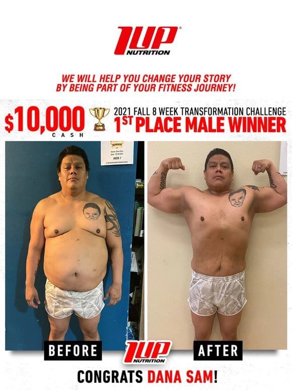 A Must See Transformation Winner $10，000 Cash