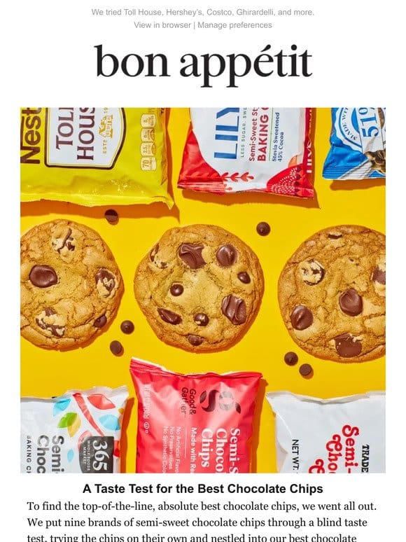 A Taste Test for the Best Chocolate Chips
