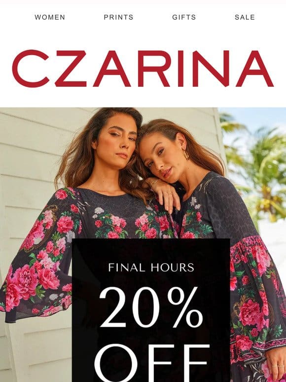 AFTER-PAY 20% OFF IS ALMOST OVER