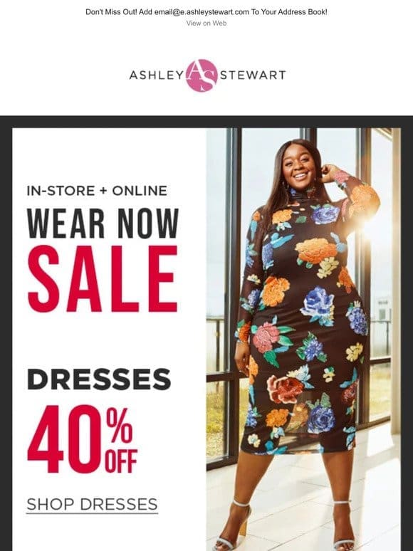 ALERT! 40% OFF Dresses， Tops and Intimates