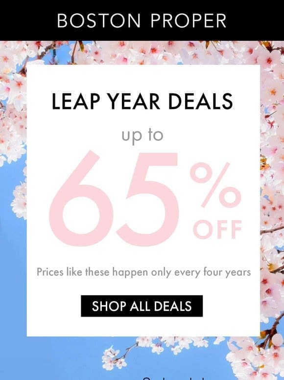 ALERT: Leap Year Deals