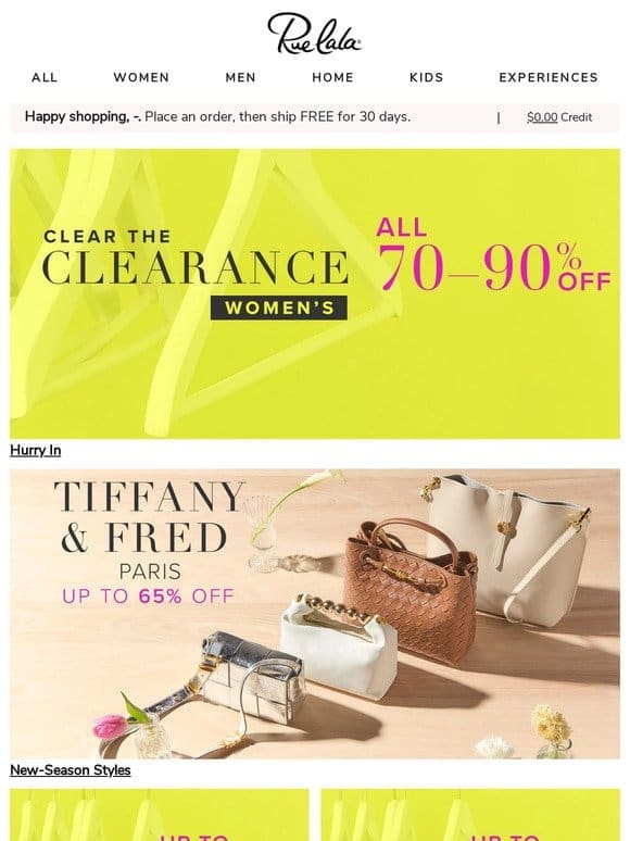 ALL 70 – 90% OFF CLEARANCE