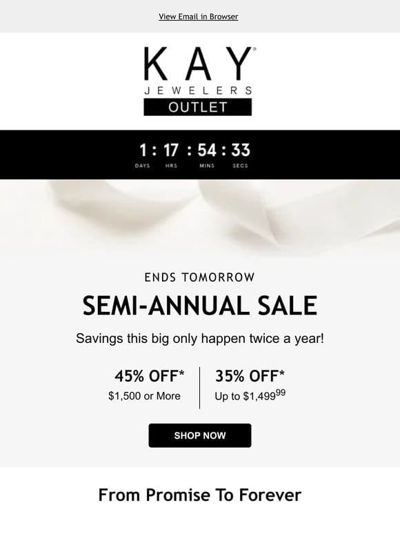 Act Fast! SEMI-ANNUAL SALE