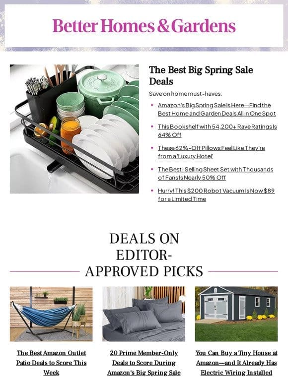 Amazon’s Big Spring Sale Is Here! Score Up to 74% Off Home Must-Haves