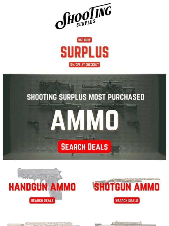 Ammo Deals with 5% off Code