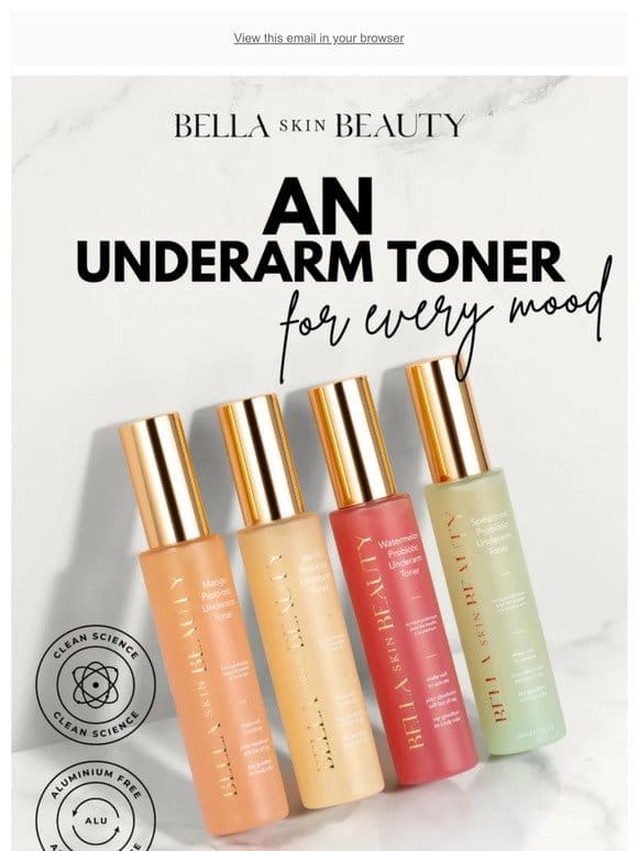 An Underarm Toner For Every Mood