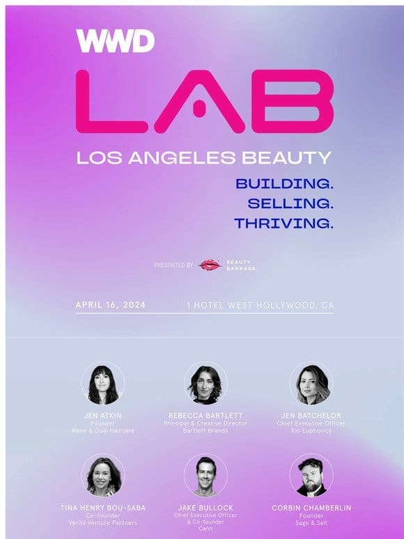 Announcing the 2024 WWD LA Beauty Forum Speaker Lineup