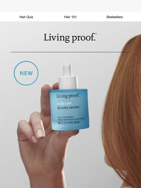 Anti-aging haircare starts at the scalp.