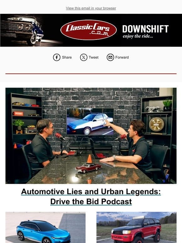 Automotive Lies and Urban Legends: Drive the Bid Podcast