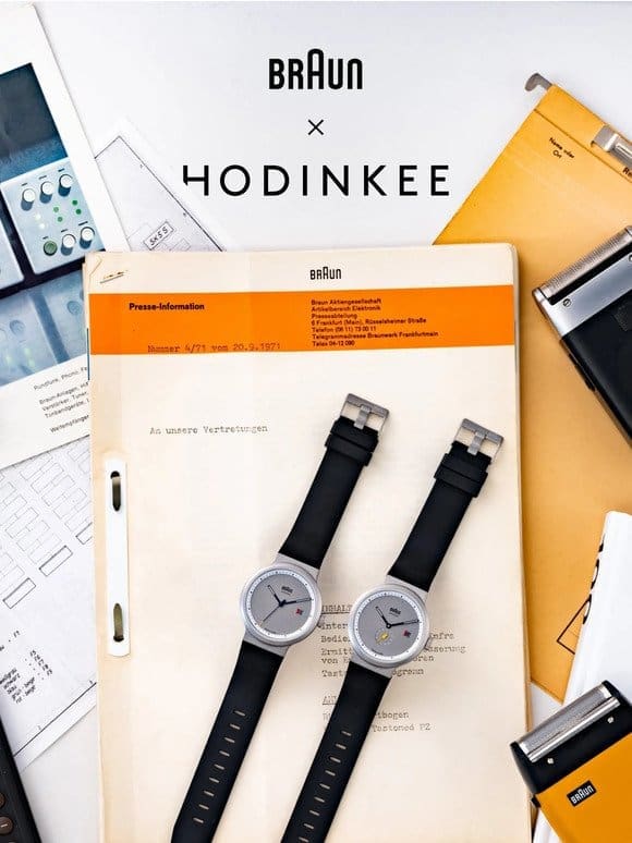 Available Now – Braun × Hodinkee