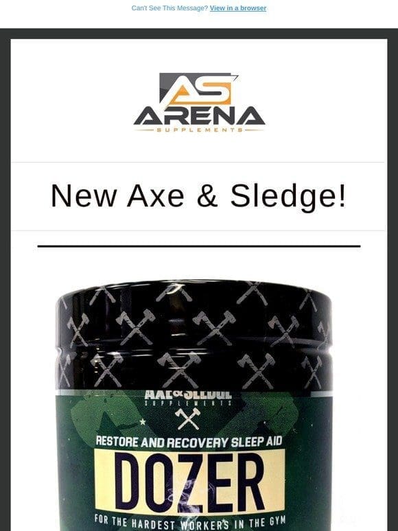 Axe & Sledge Dozer is now in Stock!