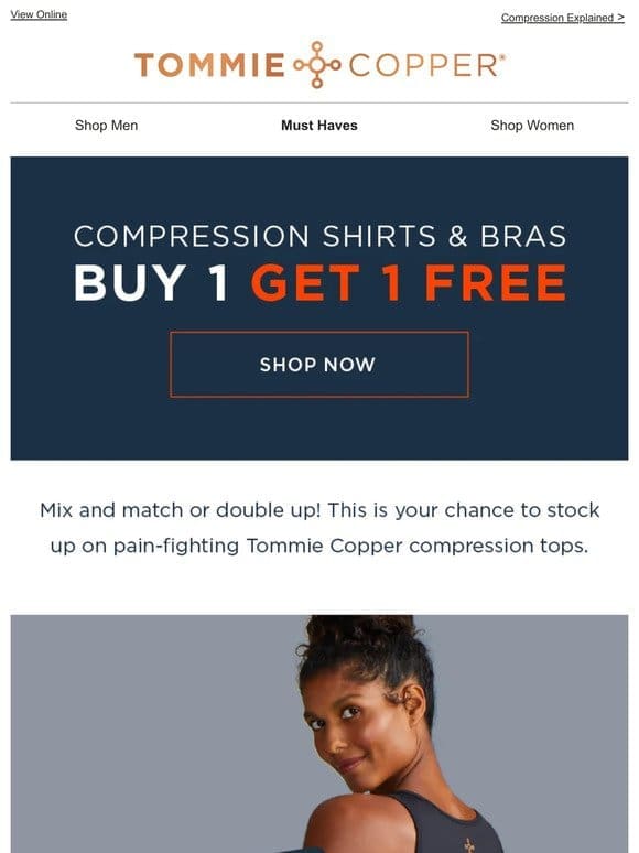 BOGO FREE Best-Selling Shirts & Bras