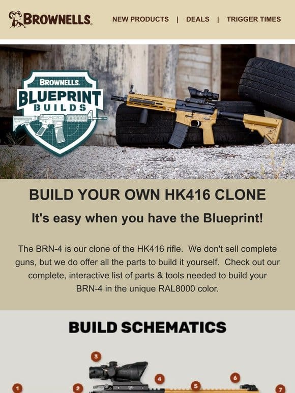 BRN-4: Now you can build an HK416 clone!