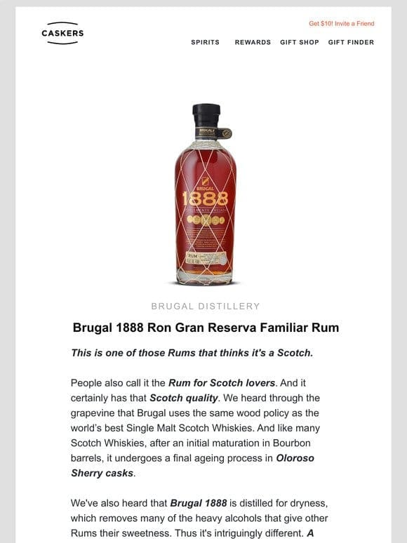 [BRUGAL 1888]   Gold medal winner at the Global Rum Masters