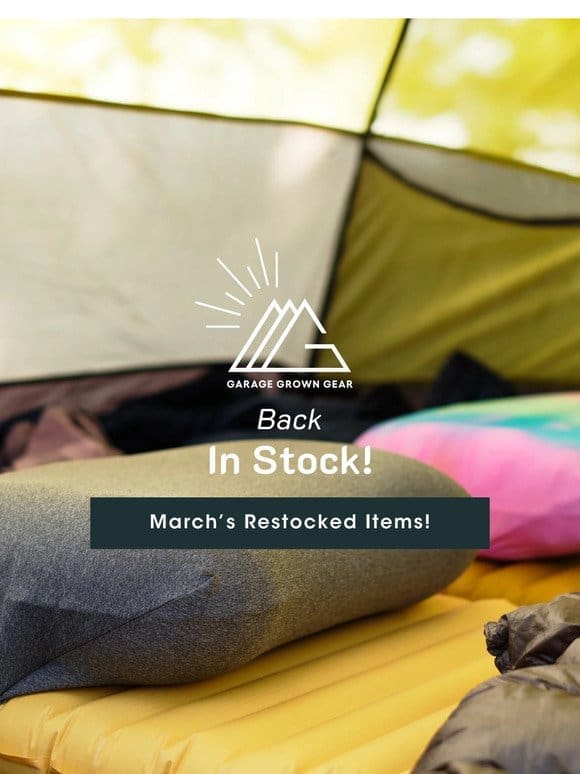 Back in Stock | March!