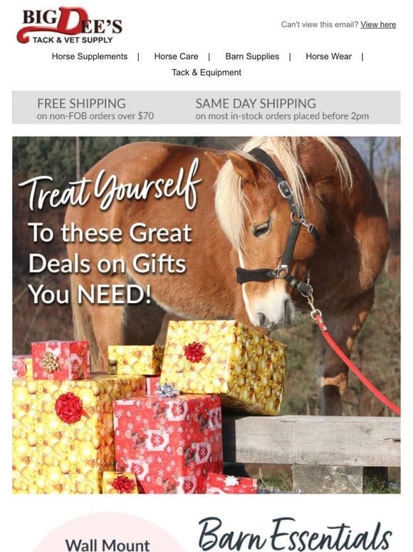 Barn Gift DEALS  Time to Treat Yourself