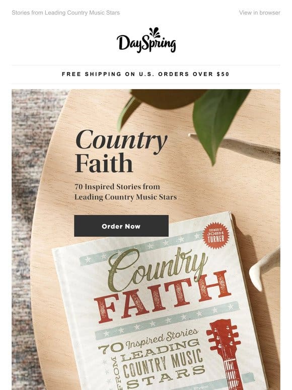 Be Inspired by Our New Book ‘Country Faith’