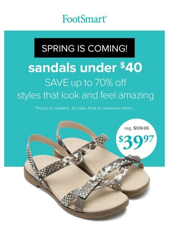 Be Spring Ready & SAVE!