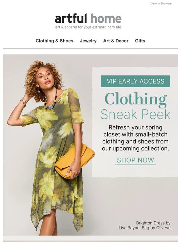Be the First to Shop New Spring Styles