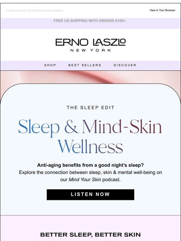 Better Sleep—Better Skin