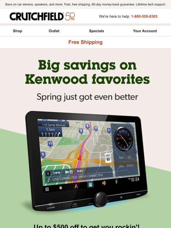 Big savings on Kenwood favorites