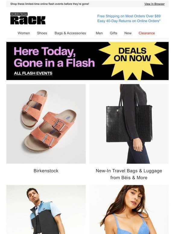Birkenstock | New-In Travel Bags & Luggage from Béis & More | TravisMathew Up to 50% Off | And More!