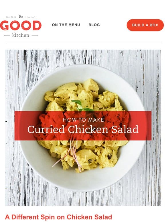 Bored with Chicken Salad?