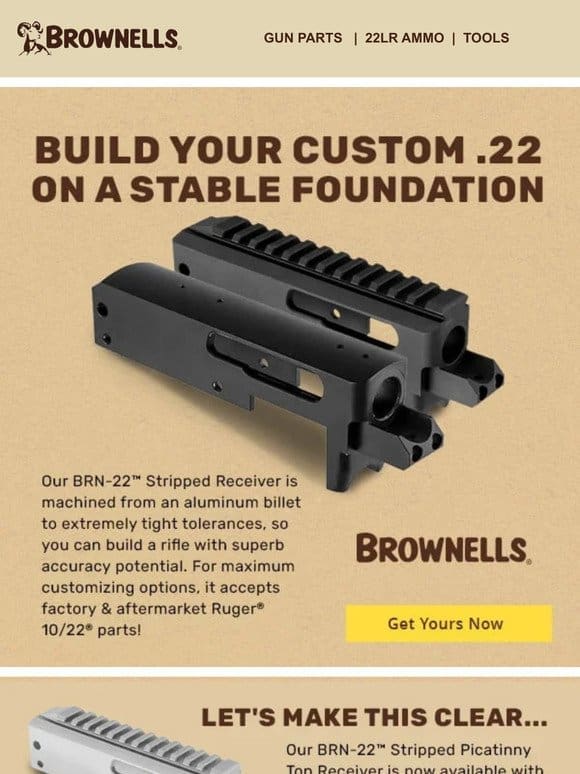 Build your dream .22 rifle on a BRN-22!