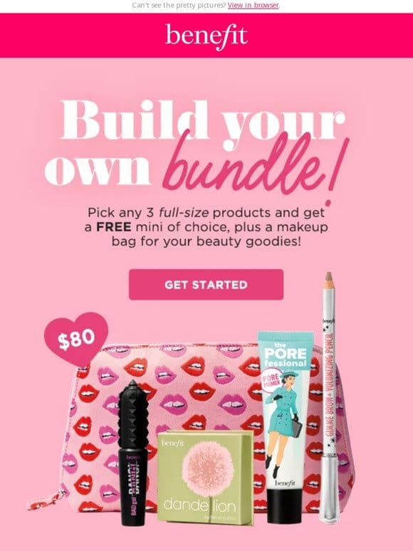 Build your own bundle (bag included!  )