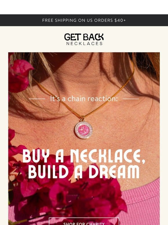 Buy a necklace， build a dream