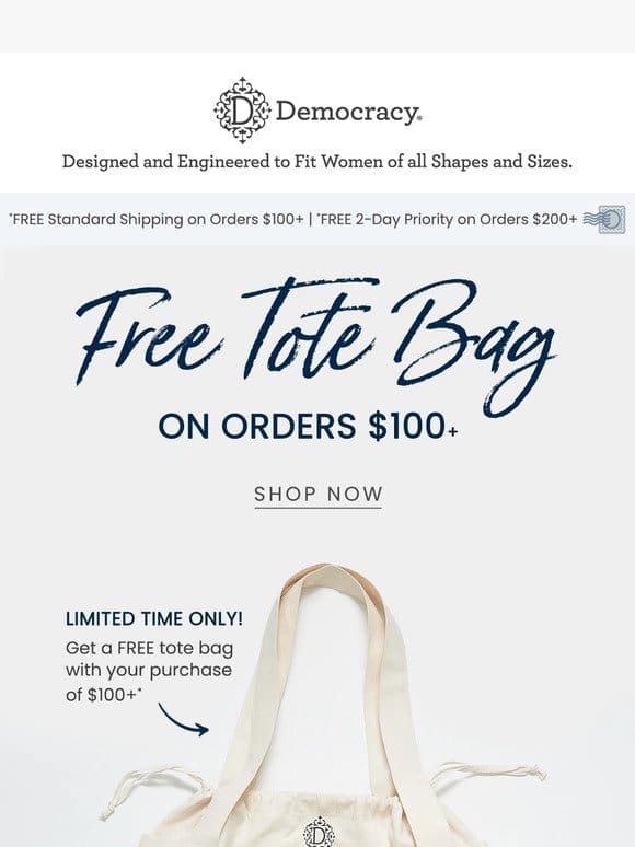 CLAIM YOUR FREE TOTE BAG  ️