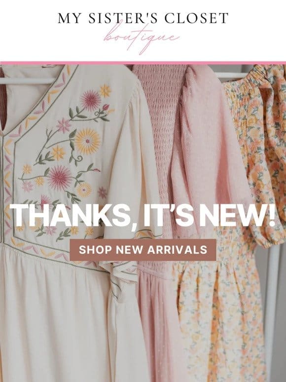 COMING IN HOT: New arrivals!