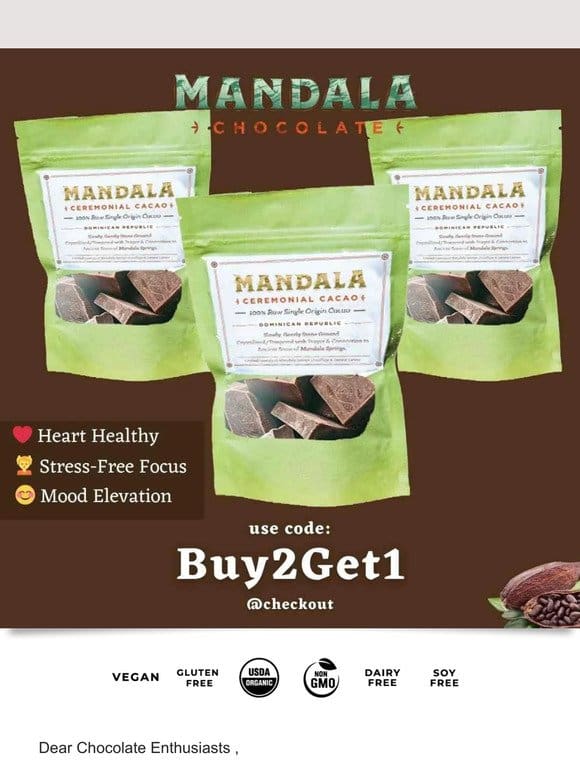 Cacao Coupon – Buy 2， Get 1 Free!
