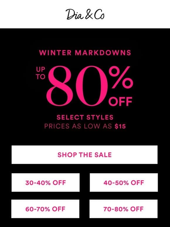 Calling All Sale Lovers   Up to 80% OFF