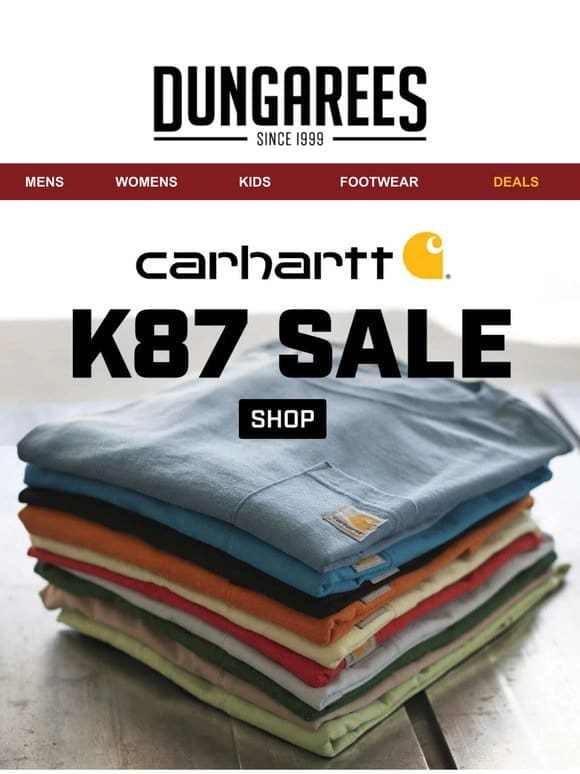 Carhartt Pocket T-Shirts are Now 25% Off