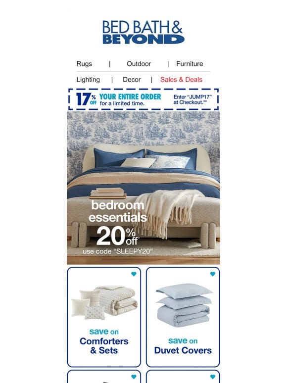 Catch More ZZZs With Savings on Bedding Essentials & More  ️