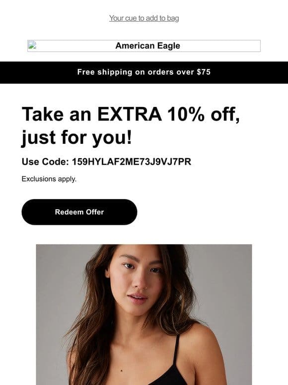 Caught you looking Here’s 10% off， just for you