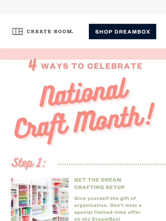 Celebrate National Craft Month  ✂️