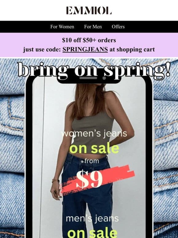 Celebrate Spring with Fresh Denim Deals – Limited Time Only!