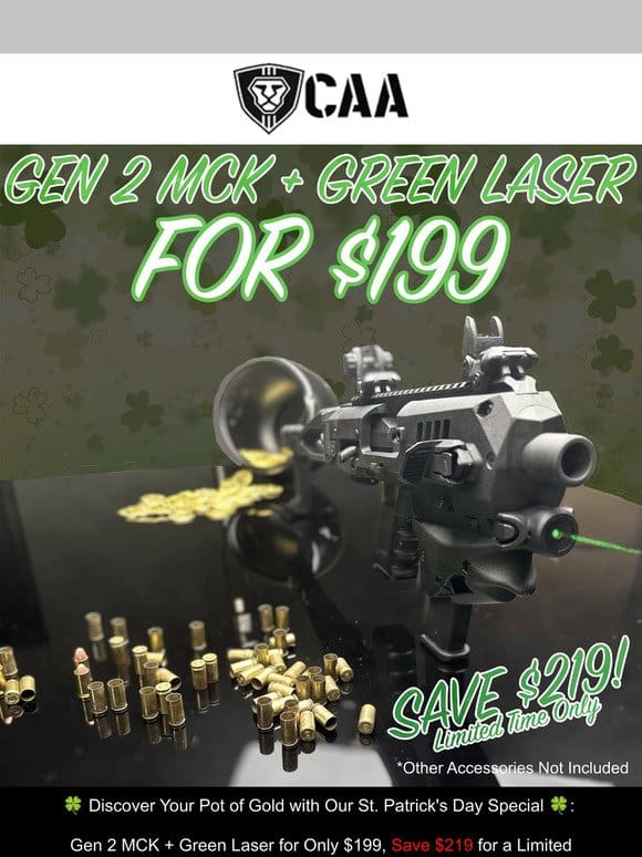 Chase These Deals: $199 for MCK 2.0 + Laser