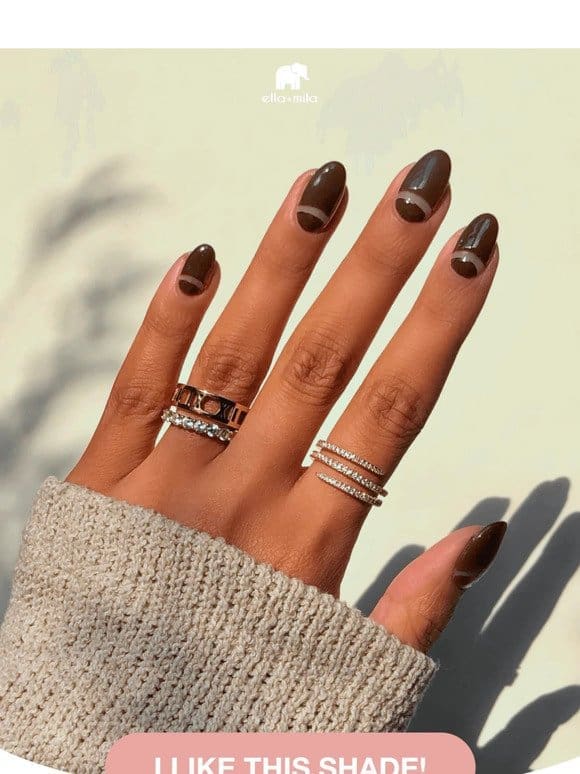 Chocolate nails are a vibe