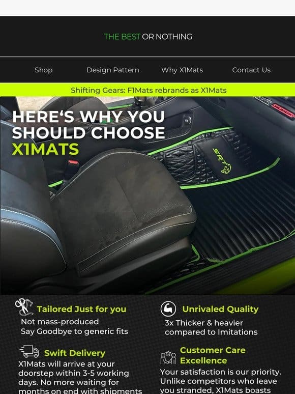 Choose X1Mats for your Car – Here’s Why!