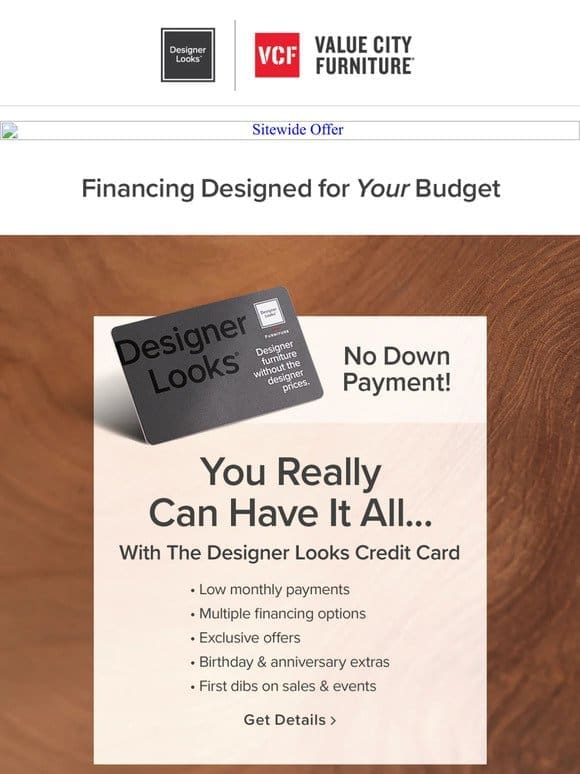 Choose your financing option >>>