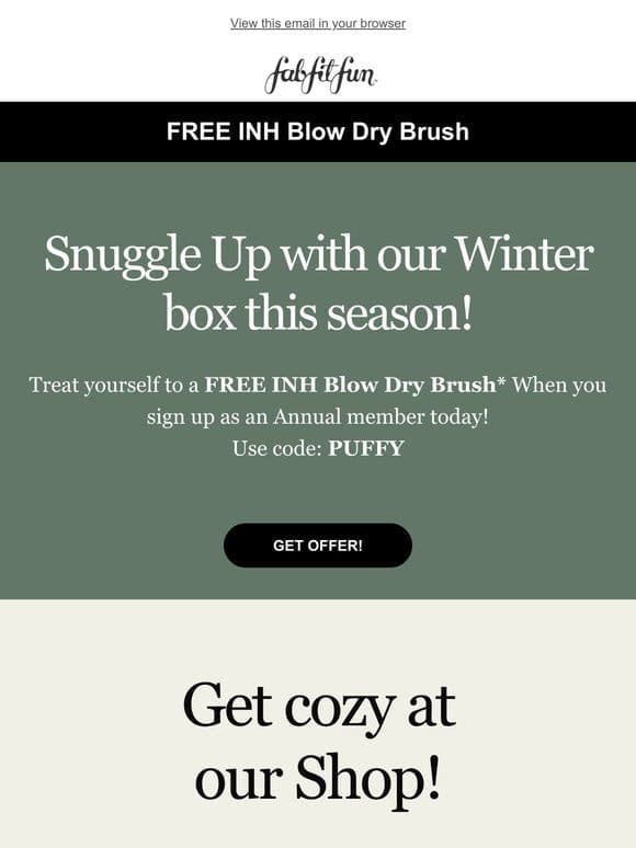 Claim your FREE INH Blow Dry Brush now!