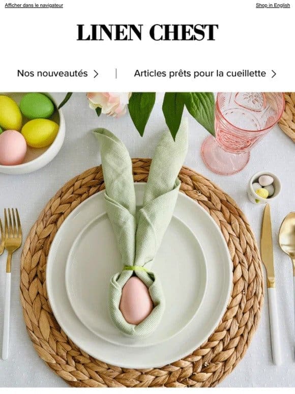Cocollections de Pâques + cueillette GRATUITE en boutique en 24 h >