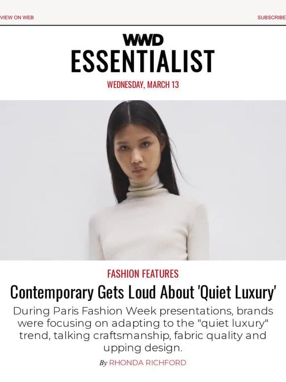 Contemporary Gets Loud About ‘Quiet Luxury’